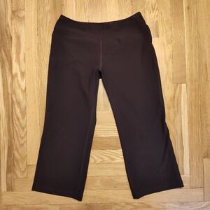 Lucy Yoga Capri Pants Brown Size Medium Stretch Pants